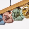 Ripoll Hanglamp, Kogellampje, Hanglamp Natuurlijke kleuren, Zwart, 5-lichts
