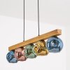 Ripoll Hanglamp, Kogellampje, Hanglamp Natuurlijke kleuren, Zwart, 5-lichts