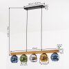 Koyoto Hanglamp, Kogellampje, Hanglamp Natuurlijke kleuren, Zwart, 5-lichts