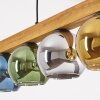 Koyoto Hanglamp, Kogellampje, Hanglamp Natuurlijke kleuren, Zwart, 5-lichts