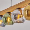 Koyoto Hanglamp, Kogellampje, Hanglamp Natuurlijke kleuren, Zwart, 5-lichts