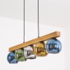 Koyoto Hanglamp, Kogellampje, Hanglamp Natuurlijke kleuren, Zwart, 5-lichts