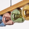 Koyoto Hanglamp, Kogellampje, Hanglamp Natuurlijke kleuren, Zwart, 5-lichts