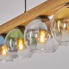 Koyoto Hanglamp, Kogellampje, Hanglamp Natuurlijke kleuren, Zwart, 5-lichts