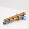 Koyoto Hanglamp, Kogellampje, Hanglamp Natuurlijke kleuren, Zwart, 5-lichts