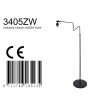 steenhouwer Linstrom Staande lamp Zwart