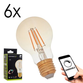Eglo verlichting E27 LED 5.5 Watt warm wit dimbaar 500 Lumen
