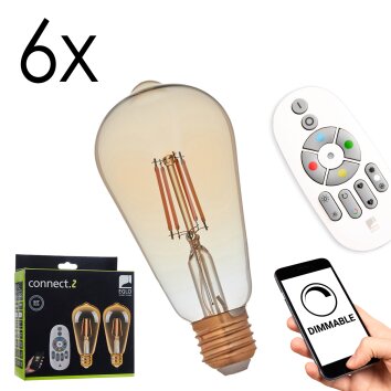 Eglo verlichting E27 LED 5.5 Watt warm wit dimbaar 500 Lumen