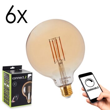 E27 LED 6 Watt warm wit dimbaar 650 Lumen
