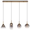Globo Elisabeth Hanglamp Messing, 4-lichts