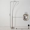 Uttorp Staande lamp LED Nikkel mat, 3-lichts