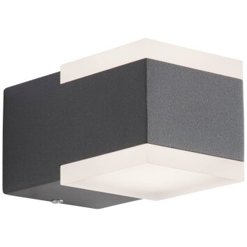 AEG Amity Buiten muurverlichting LED Antraciet, 2-lichts