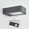 Faren Wandlamp voor buiten, Licht omhoog & omlaag, Wandlamp LED Antraciet, 1-licht