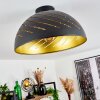 Osina Plafondlamp Zwart, 1-licht