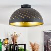 Osina Plafondlamp Zwart, 1-licht