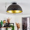 Osina Plafondlamp Zwart, 1-licht