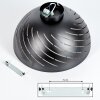 Osina Plafondlamp Zwart, 1-licht