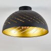 Osina Plafondlamp Zwart, 1-licht