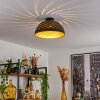 Osina Plafondlamp Zwart, 1-licht