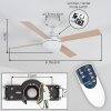 Lenok Plafondventilator met verlichting LED Wit, 1-licht, Afstandsbediening