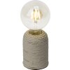 Briljante lampen Cardu Tafellamp Bruin, 1-licht