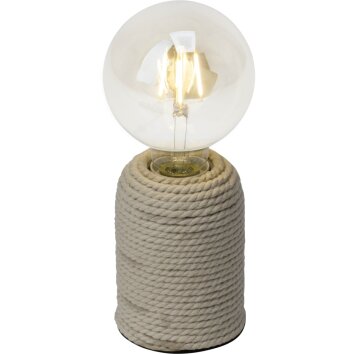 Briljante lampen Cardu Tafellamp Bruin, 1-licht