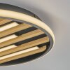 LED Velani ronde plafondlamp met houten lamellen Ø 41 cm, warm wit 3000 Kelvin