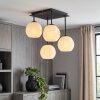 Ripoll 4-lichts opaalglas plafondlamp met glazen bollen voor woonkamer