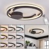 LED Plafondlamp Miral met dubbele lichtgevende ring en wit scherm, CCT 2700-6500 Kelvin
