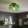 Moderne Plafondlamp Boza met groen-helder kleurverloop in glazen scherm, ø 28 cm, E27