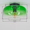 Moderne Plafondlamp Boza met groen-helder kleurverloop in glazen scherm, ø 28 cm, E27