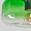 Moderne Plafondlamp Boza met groen-helder kleurverloop in glazen scherm, ø 28 cm, E27