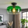 Boza plafondlamp met ronde groene glazen kap Ø 28 cm en kleurverloop