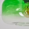 Boza plafondlamp met ronde groene glazen kap Ø 28 cm en kleurverloop