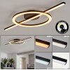 Nemil moderne LED plafondlamp met ringdesign en 3-staps lichtkleur voor woonkamer