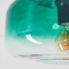 Boza plafondlamp met donkergroen verloopglas, ronde glazen lampenkap ø 28 cm