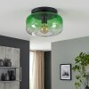 Boza retro plafondlamp met groene glazen kap, kleurverloop Ø 28 cm