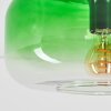 Boza retro plafondlamp met groene glazen kap, kleurverloop Ø 28 cm