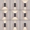 Wandlamp voor buiten Hoods, LED 4000 Kelvin neutraalwit, Up & Down, 2-delige set, IP44