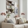 LED Muurspot Lemak in een set van 2 met moderne, draaibare cilindrische spotkop, GU10