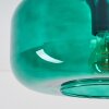Boza plafondlamp van groen glas Ø 28 cm, moderne retro lamp met E27