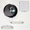 Gastor retro plafondlamp glazen bol E27 met transparante globe voor woonkamer
