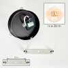 Gastor plafondlamp met amberkleurige glazen bol, E27, retro rookglas