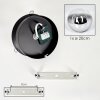 Gastor plafondlamp met rookglas bol, E27 retro plafondverlichting voor woonkamer
