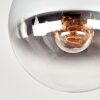 Gastor plafondlamp met rookglas bol, E27 retro plafondverlichting voor woonkamer