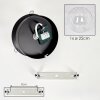 Gastor plafondlamp glazen bol E27 met heldere glazen kap, retro vintage