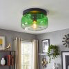 Boza plafondlamp met groen glas, vintage plafondverlichting voor woonkamer
