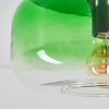 Boza plafondlamp met groen glas, vintage plafondverlichting voor woonkamer