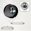 Gastor glazen plafondlamp met rookglas bol, E27 fitting, vintage voor woonkamer