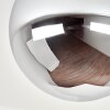 Moderne Kogellamp Gastor met rookglazen bol, ø 25 cm, uit metaal, E27-fitting